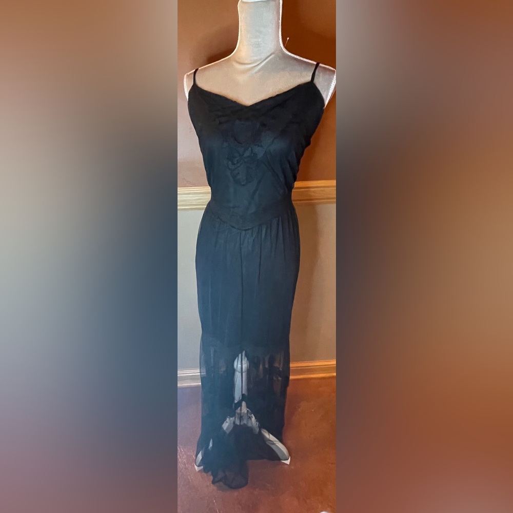 Simply Be Strapless Black Lace Dress